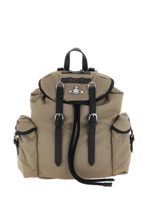 Vivienne Westwood Highland padded logo-detail backpack - Neutrals