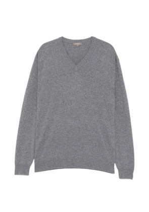 N.Peal Burlington V-neck jumper - Grey