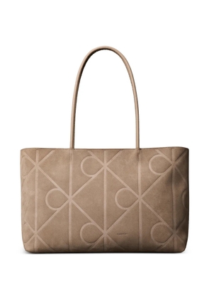 Calvin Klein embossed tote bag - Neutrals