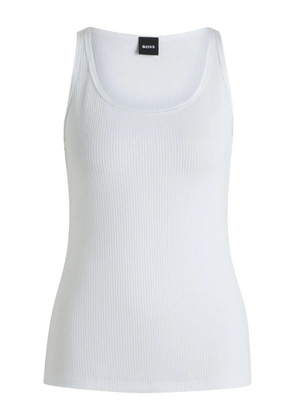 BOSS ribbed tank top - White