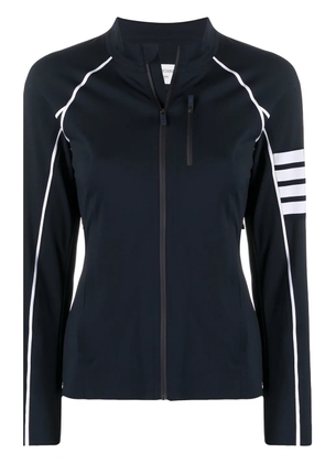 Thom Browne compression zip-up 4-Bar jacket - Blue