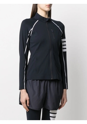 Thom Browne compression zip-up 4-Bar jacket - Blue