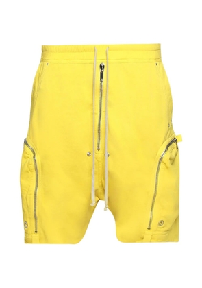 Rick Owens DRKSHDW Bauhaus zip shorts - Yellow