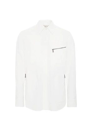 Qasimi zip pocket shirt - White