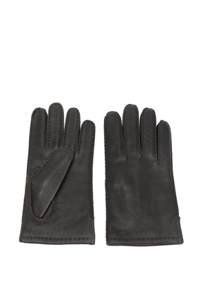 Orciani leather gloves - Brown