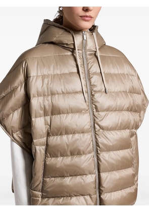 Peserico hooded zip puffer jacket - Neutrals