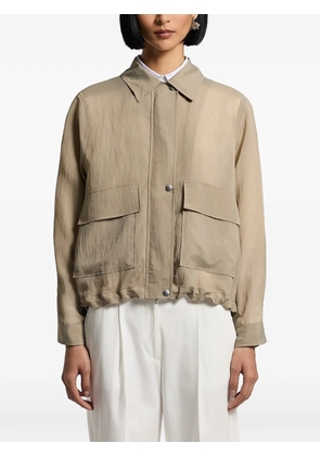Peserico patch-pocket coat - Neutrals
