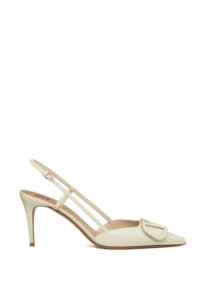 Valentino Garavani VLogo patent-leather pumps - Neutrals