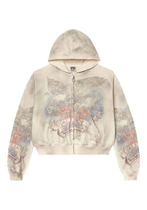 Vale Nostalgia zip-up hoodie - Neutrals