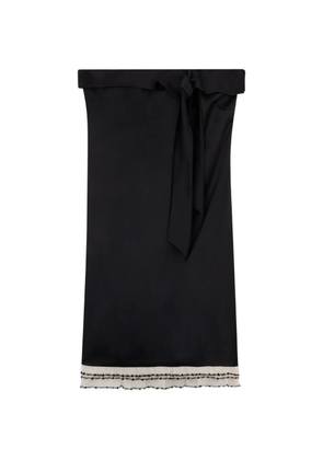 GCDS bow-detail mini dress - Black