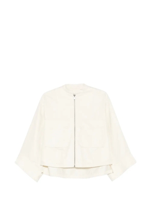 PSOPHIA zipped wide-sleeve jacket - White