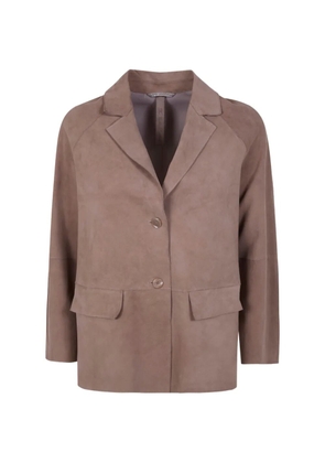 The Jackie Leathers brown leather jacket - Neutrals