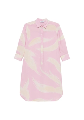 Rosso 35 printed midi shirt dress - Pink