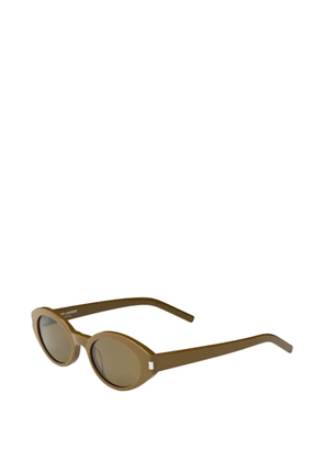 Saint Laurent oval-frame sunglasses - Brown