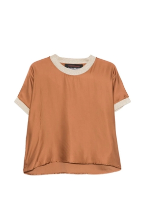 COLLECTION PRIVEE? embellished crew-neck blouse - Brown