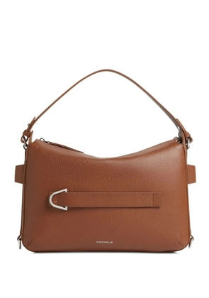 Coccinelle buckle strap shoulder bag - Brown