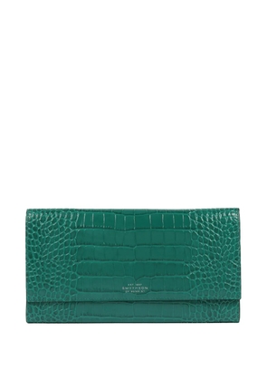 Smythson Marshall Mara travel wallet - Green