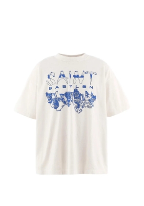 SAINT MXXXXXX x Saint Babylon graphic T-shirt - Neutrals