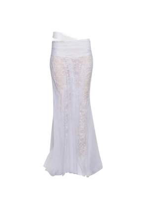 Di Petsa Ethereal Bloom lace maxi skirt - White