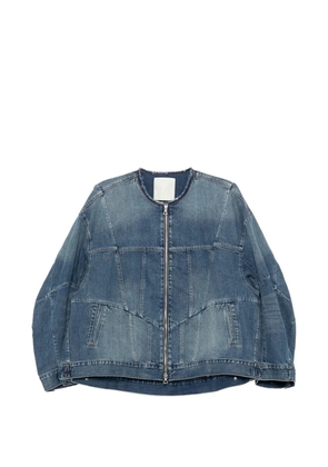 JNBY oversize panelled denim jacket - Blue