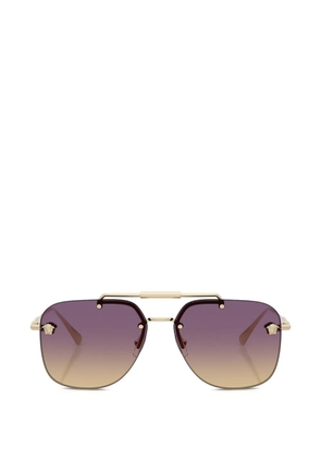 Versace Eyewear medusa browline sunglasses - Gold