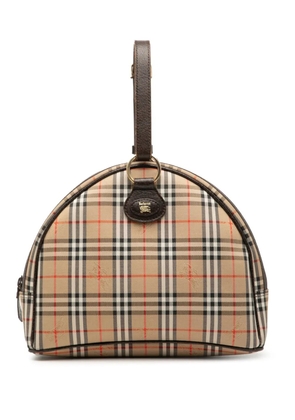 Burberry Pre-Owned 20th Century Haymarket Check Canvas clutch bag - Brown
