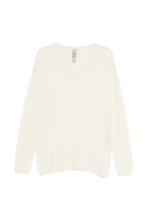 Private 0204 V-neck sweater - Neutrals