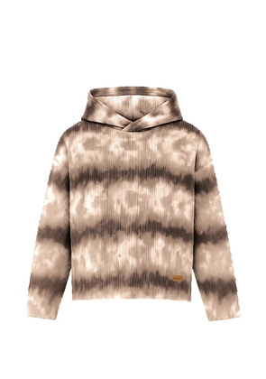 Maison hideout cloud pattern cropped hoodie - Neutrals