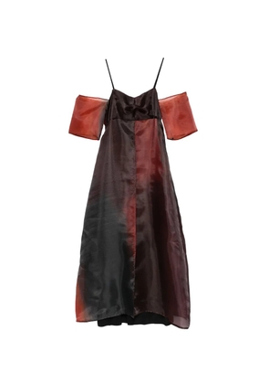 COLLECTION PRIVEE? off-shoulder dégradé dress - Red