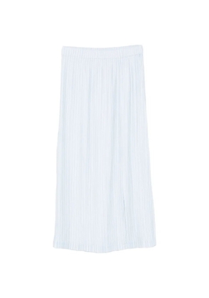 Gongdid Design pleated midi skirt - Blue