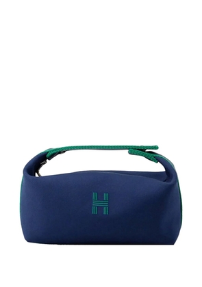 Hermès Pre-Owned 2020-2025 Small Toile Bride A Brac Case vanity bag - Blue