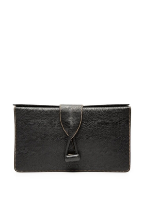 Loewe Pre-Owned 20th Century Leather Toggle clutch bag - Black