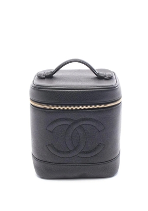 CHANEL Pre-Owned 1996-1997 CC Caviar vanity bag - Black