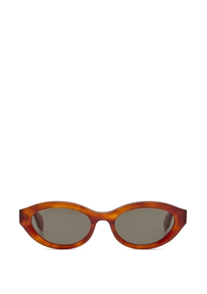 GIGI STUDIOS Mila oval-frame sunglasses - Brown