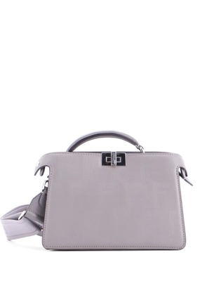 Fendi Pre-Owned Peekaboo ISeeU XCross Bag Zucca Leather satchel - Grey
