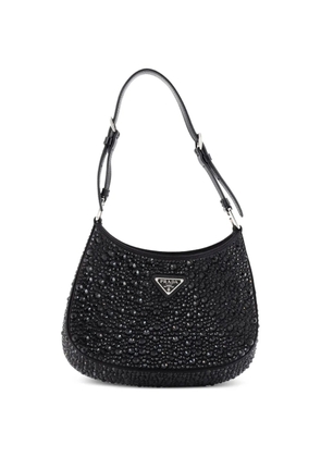 Prada Pre-Owned Cleo Shoulder Bag Crystal Embellished Satin Small crossbody bag - Black