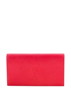 Saint Laurent Pre-Owned Belle de Jour Leather Large clutch bag - Pink