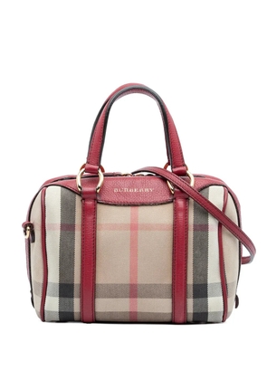 Burberry Pre-Owned 2000-2017 Small House Check Canvas Alchester Bowling Bag satchel - Brown