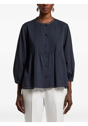 Peserico pintuck-detail blouse - Blue