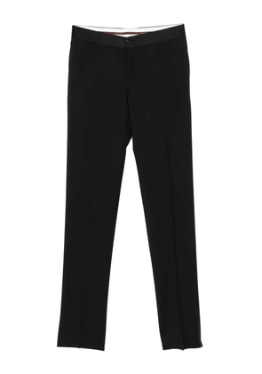 Canali pressed-crease trousers - Black