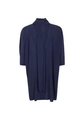 Gentry Portofino scarf-neck cardigan - Blue