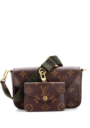 Louis Vuitton Pre-Owned Felicie Strap & Go Handbag Monogram Canvas crossbody bag - Brown
