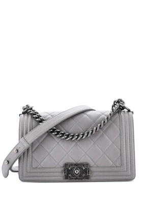 CHANEL Pre-Owned Boy Flap Bag Quilted Lambskin Old Medium shoulder bag - Grey