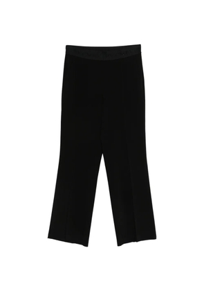 Cambio Ava logo-waistband trousers - Black