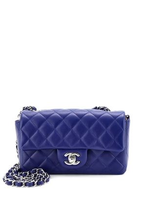 CHANEL Pre-Owned Classic Single Flap Bag Quilted Lambskin Mini crossbody bag - Blue