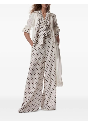 Christy Lynn Sally polka-dot-pattern blouse - White