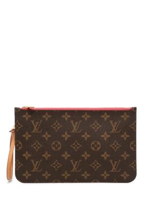 Louis Vuitton Pre-Owned 2015 Monogram Neverfull MM pouch - Brown