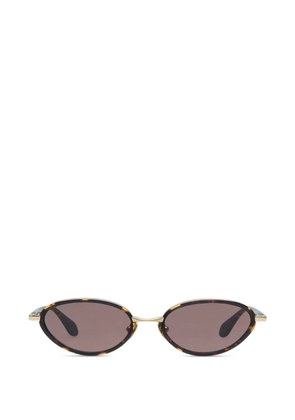 GIGI STUDIOS Evela oval-frame sunglasses - Brown