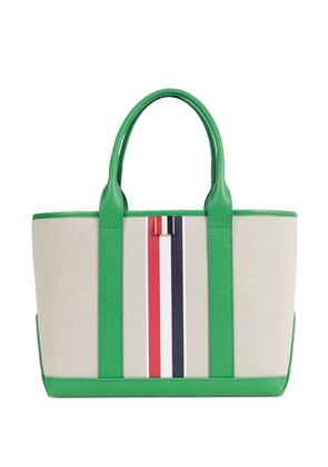 Thom Browne cotton tote bag - Neutrals