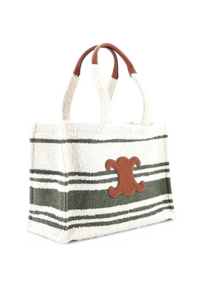Celine Pre-Owned Cabas Thais Striped Fabric Large tote bag - Green